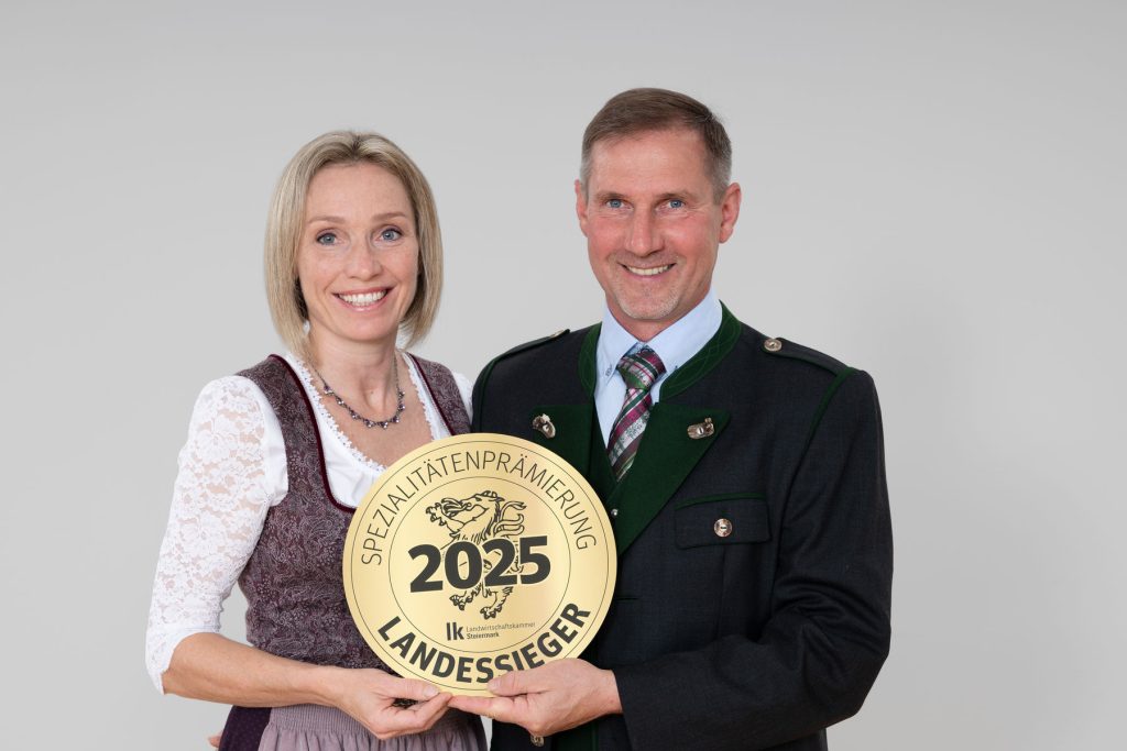 Familie Tengg von TenggBrot bei der Prämierung als Landessieger 2025